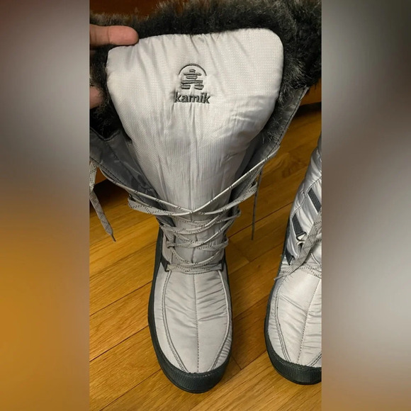 Kamik Porto Driclimate Gray Silver Weather Tech Winter Boots Size 11 - Picture 4 of 11